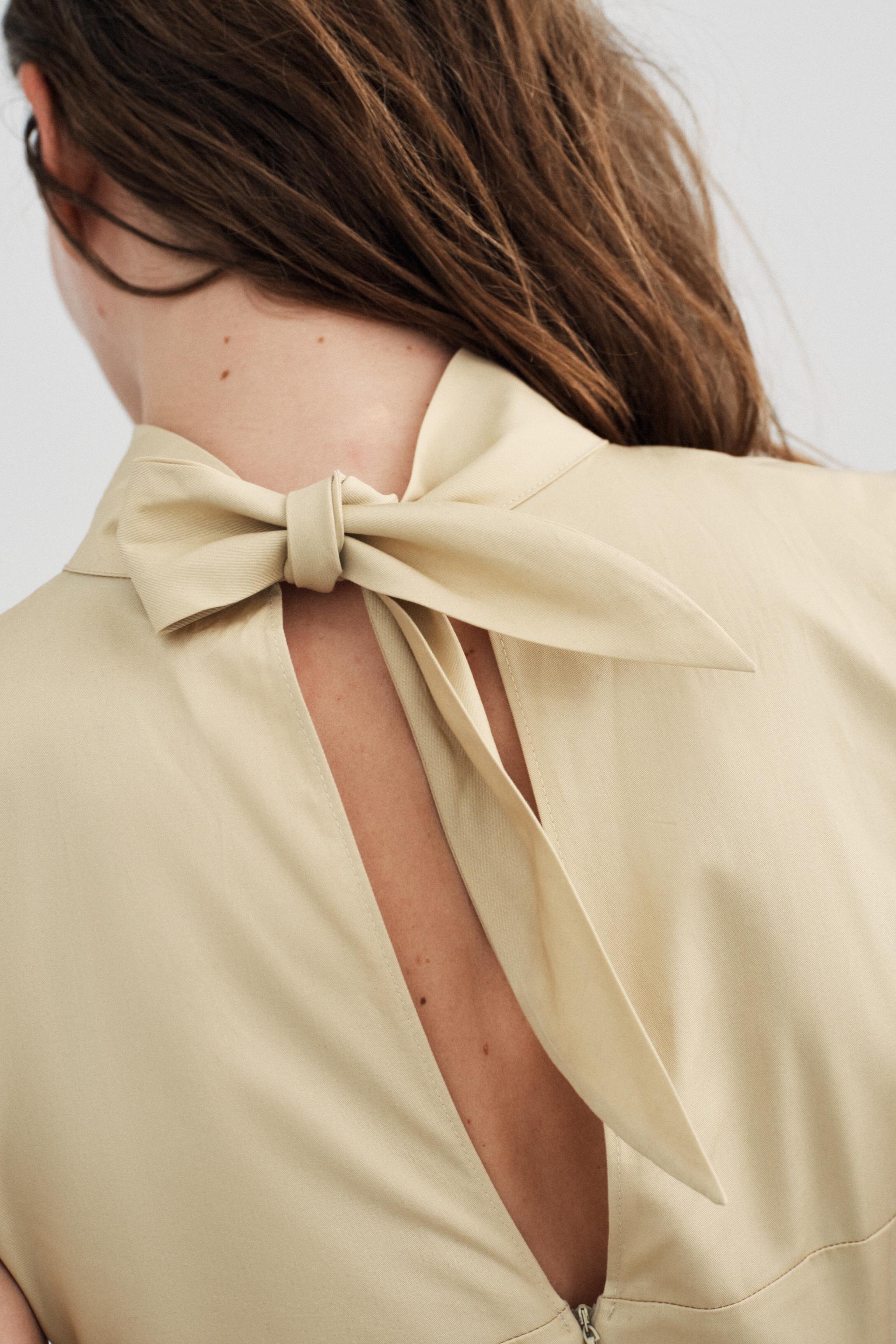 ROBE MI-LONGUE GABARDINE